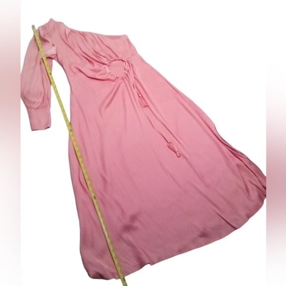 Moon River One Shoulder Cut Out Flirty Anthropologie MIDI Dress Medium - Picture 8 of 9